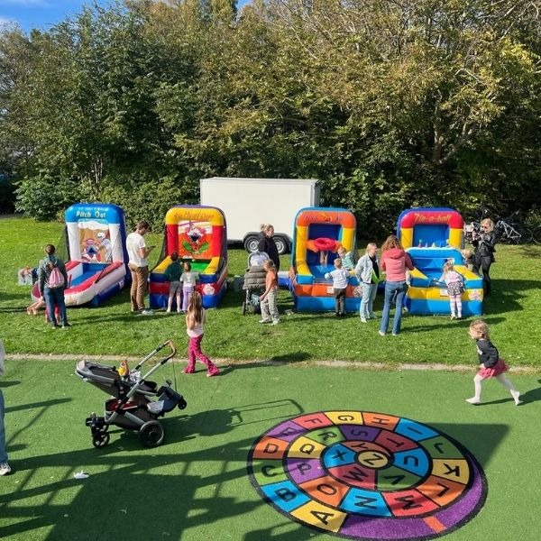 Clowns Ballen Gooi Spel Opblaasbaar Clowns Ballen Gooi Spel Opblaasbaar